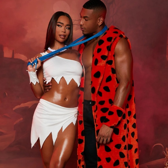 Fashion Nova Other - Mens Halloween Costume - Bedrock Boss 3 Piece Costume Set - Orange